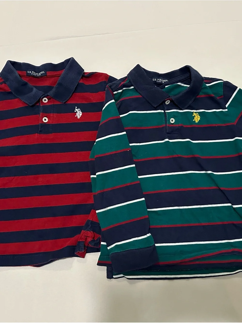 U.S. Polo Assn. Kids' Striped Polo Shirt - Bundle